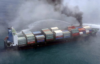 Kolizja statków w Zatoce Perskiej