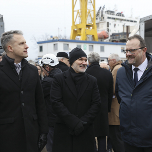 Wodowanie drugiego promu Ro-Pax dla polskich armatorów. Fot. Sławomir Lewandowski / PortalMorski.pl