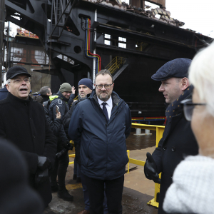 Wodowanie drugiego promu Ro-Pax dla polskich armatorów. Fot. Sławomir Lewandowski / PortalMorski.pl