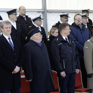 Chrzest i wodowanie kolejnego niszczyciela min Rybitwa. Fot. Sławomir Lewandowski / PortalMorski.pl