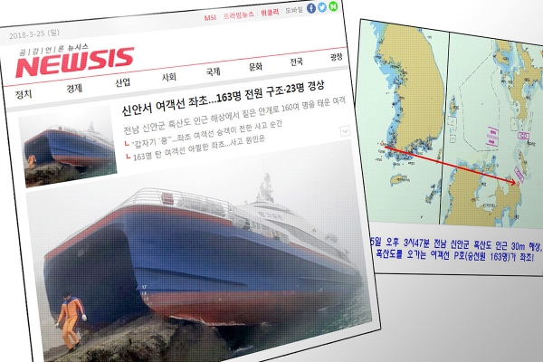 Korea Południowa: Prom uderzył w skały, straż przybrzeżna uratowała ponad 150 osób...