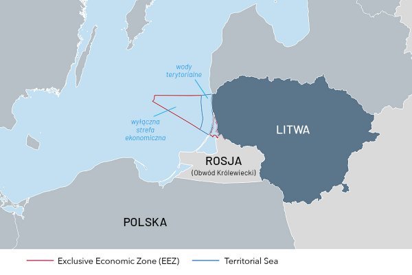 MSZ Litwy: rosyjskie plany zmiany granic morskich to prowokacja