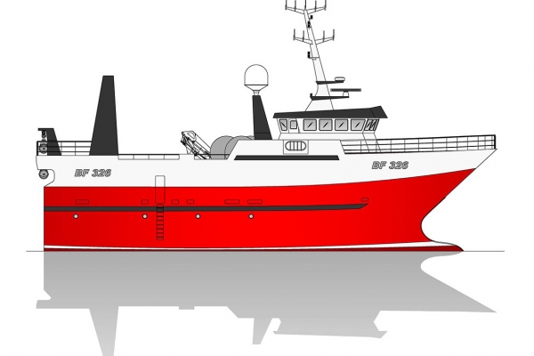 Kadłub trawlera ze Szczecina dla Macduff Shipyards w Szkocji