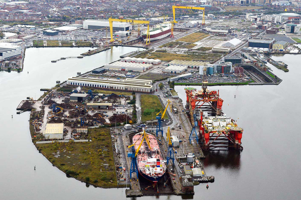 Upada legenda brytyjskiego przemysłu okrętowego Harland and Wolff