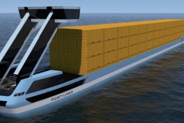 W.Brytania: Tesla na kanałach - pierwsza autonomiczna barka kontenerowa