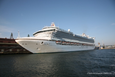 Statek pasażerski Caribbean Princess po raz pierwszy w Gdyni
