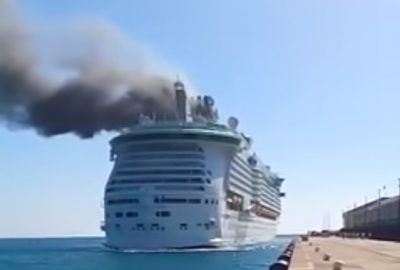 Pożar na jednym z największych statków pasażerskich na świecie