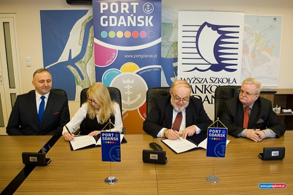 Port Gdańsk zawarł porozumienie o współpracy z Wyższą Szkołą Bankową