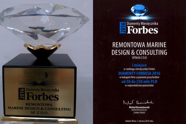 Firmy Remontowa Holding na czele rankingu Diamenty Forbesa 2016
