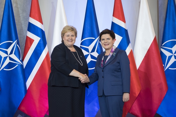 Spotkanie premier Beaty Szydło z premier Norwegii Erną Solberg