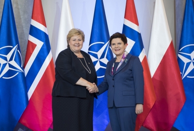 Spotkanie premier Beaty Szydło z premier Norwegii Erną Solberg