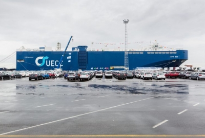 Pierwszy na świecie statek typu PCTC zasilany LNG otrzymał imię