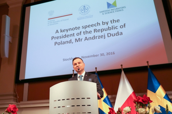 Prezydent Andrzej Duda rozpoczął oficjalną wizytę w Szwecji