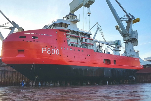 Polarny statek produkcji Crist przewiezie ładunki między Antarktydą a Tasmanią
