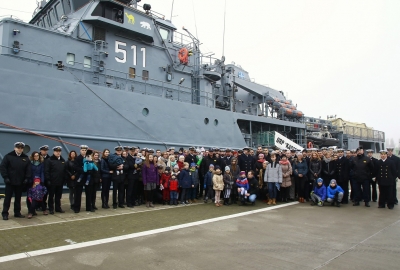 Spotkanie z rodzinami marynarzy na ORP Kontradmirał X. Czernicki