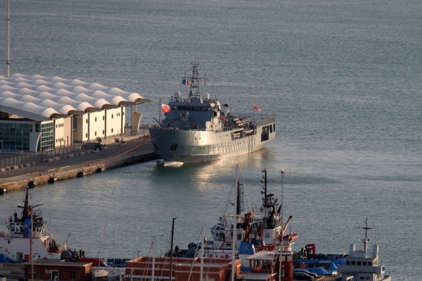 Pierwszy port na morzu śródziemnym ORP Czernicki w Cagliari