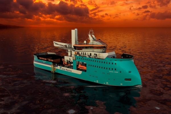 Współpraca Acta Marine i Ulstein przy budowie specjalistycznego statku typu CSV