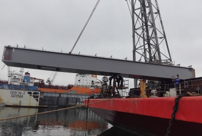 Za kilka tygodni transport stalowej konstrukcji przęseł mostu Cłowego