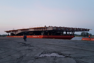 Przęsła Mostu Cłowego przypłynęły do Szczecina