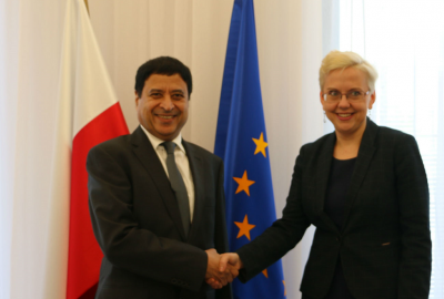 Anna Moskwa spotkała się z ambasadorem Kataru w Polsce
