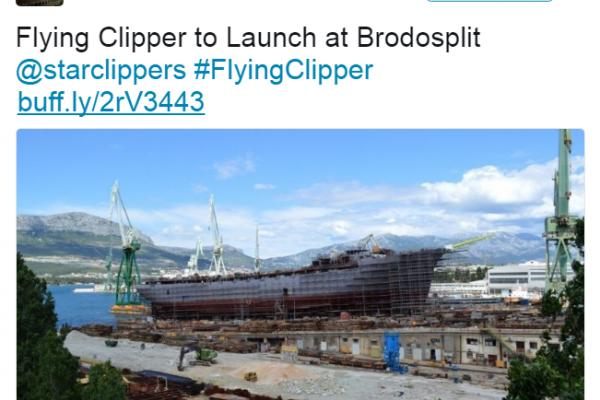Flying Clipper zwodowany! [VIDEO]