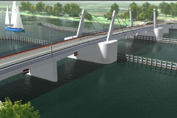 Budowa mostu w Sobieszewie wkracza w najważniejszą fazę