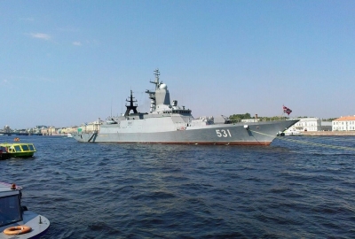 Na manewrach Zapad-2017 Flota Bałtycka ćwiczyła strzelanie artyleryjskie...