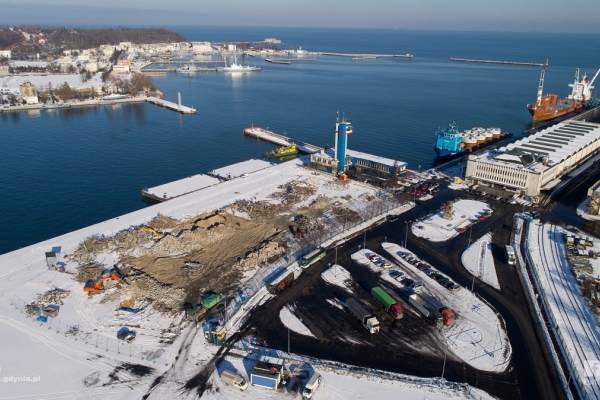 Port Gdynia: Terminal promowy – pierwszy etap prac na ukończeniu