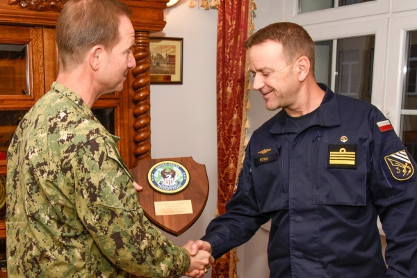 Zastępca dowódcy 2. Floty USA zapoznał się z osiągnięciami polskich sił morskich