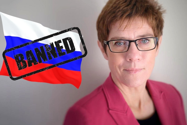 Kramp-Karrenbauer proponuje zakaz wpływania dla rosyjskich statków do portów UE i USA...