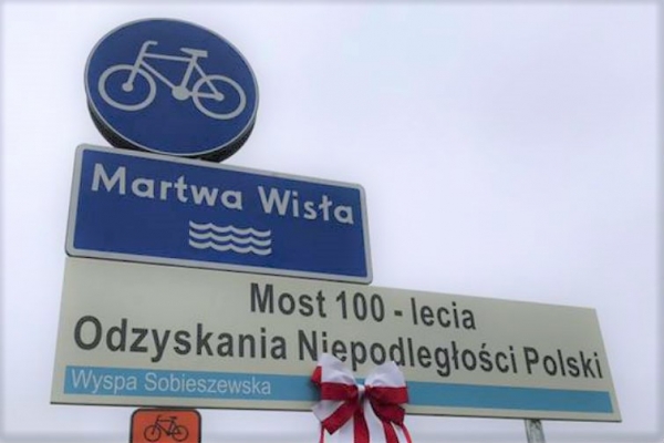 Gdańsk: Most 100-lecia Odzyskania Niepodległości Polski już otwarty