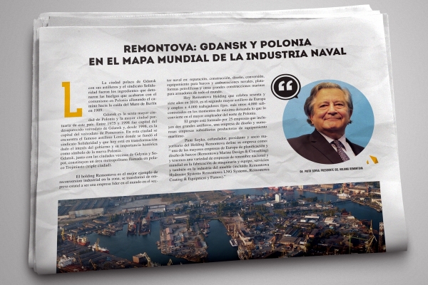 Hiszpański dziennik El-Mundo o grupie Remontowa Holding i o DCT Gdańsk 
