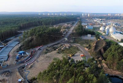 Rusza montaż maszyny drążącej tunel łączący Uznam i Wolin [VIDEO]