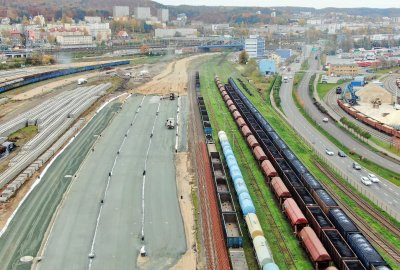 Węzeł kolejowy Port Gdynia zmodernizowany już w ponad 30 procentach