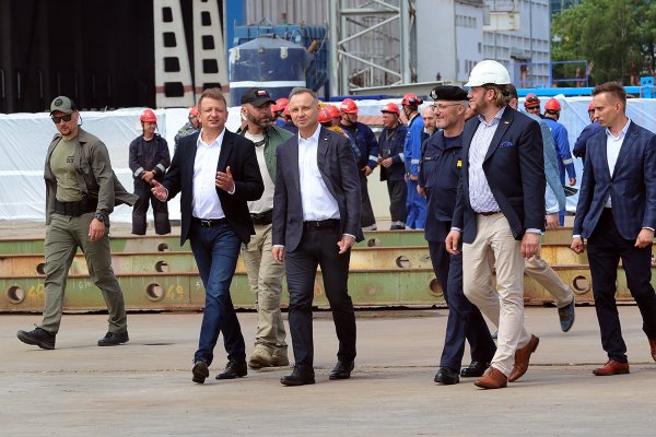 Prezydent Andrzej Duda odwiedził stocznie grupy Remontowa Holding