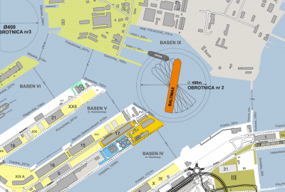 Nowa obrotnica w Porcie Gdynia i relokacja doku pływającego