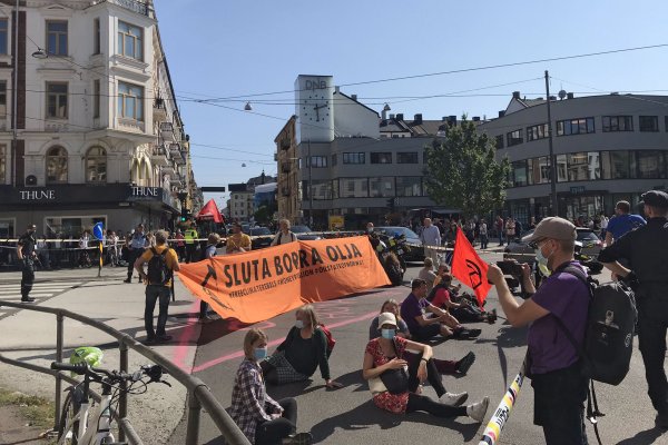 W Oslo protest aktywistów klimatycznych, policja zatrzymała prawie 50 osób