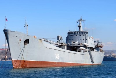 Na Morzu Azowskim zniszczono rosyjski okręt desantowy Orsk