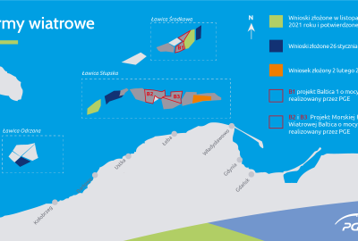 Kolejny wniosek PGE o pozwolenie lokalizacyjne dla morskiej farmy wiatro...