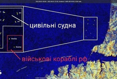 Marynarka Wojenna Ukrainy: rosyjskie okręty chowają się za statkami handlowymi i prowad...