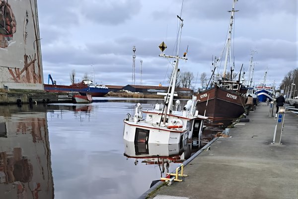 Kuter Nitrox zatonął w porcie morskim w Darłowie