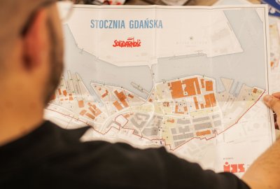 Mapa historycznej Stoczni Gdańskiej