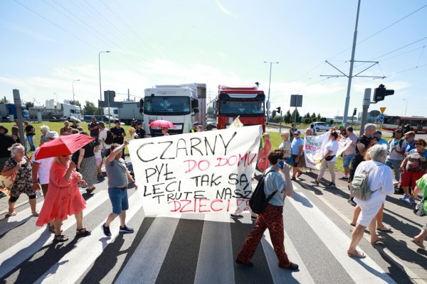 Gdańsk: Protest mieszkańców. Powodem pylenie składowanego w porcie węgla