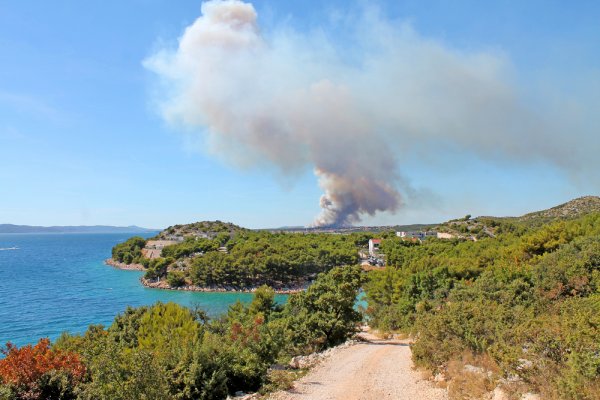 Chorwacja: Rozpoczęto ewakuację kurortu Podgora nad Adriatykiem; strażacy walczą z ogni...