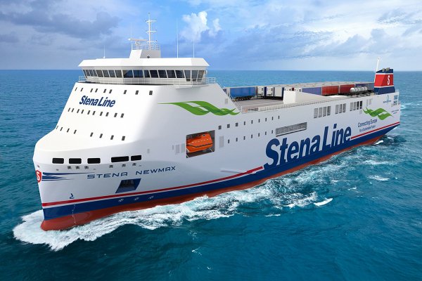 Położono stępkę pod pierwszy z dwóch statków hybrydowych Stena Line NewMax - Stena Futu...
