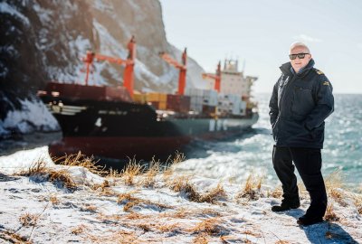 Pogoda opóźnia uwolnienie z mielizny kontenerowca MSC Baltic III