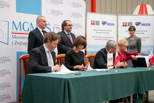 Podpisano umowę ws. budowy kanału żeglugowego przez Mierzeję Wiślaną