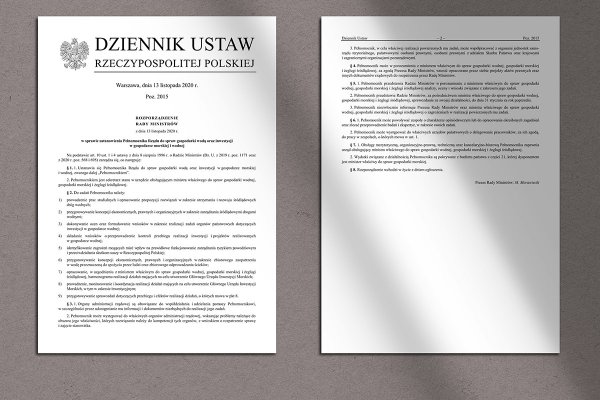 Rozporządzenie o urzędzie inwestycji morskich i pełnomocniku rządu ds. gospodarki wodne...