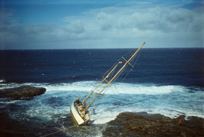 40 lat od zatonięcia Otago - jachtu, który wziął udział w pierwszych załogowych, wokółz...